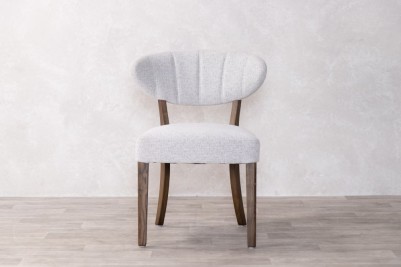 paris dining chair light grey front view